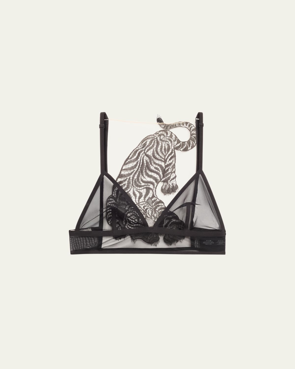 Livy Bengal Embroidered Tulle Triangle Bra