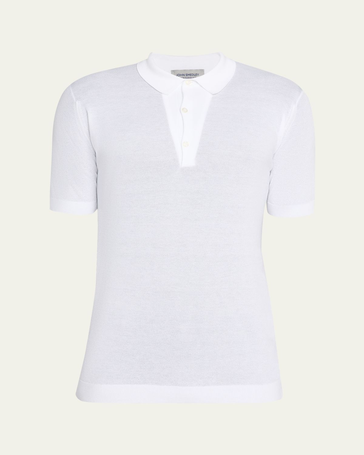 John Smedley Men's Roth Cotton Polo Shirt