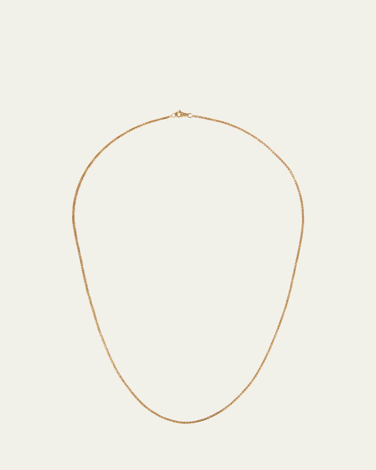 David Yurman Men's Box Chain Necklace in 18K Gold, 1.7mm, 24"L | Thumbnail 5 David Yurman Men's Box Chain Necklace in 18K Gold, 1.7mm, 24"L | Thumbnail 5