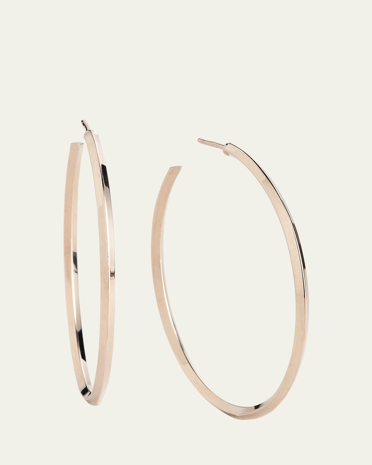 Lana 45mm 14K Gold Thin Pointed Royale Hoops