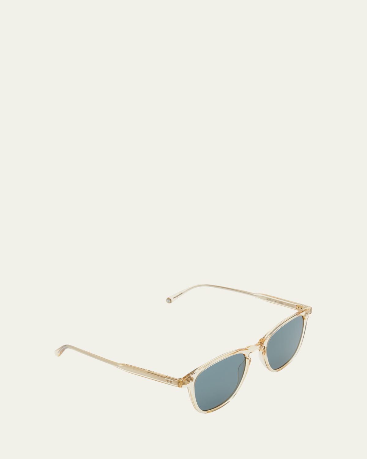 Garrett Leight Brooks Square Acetate & Metal Sunglasses