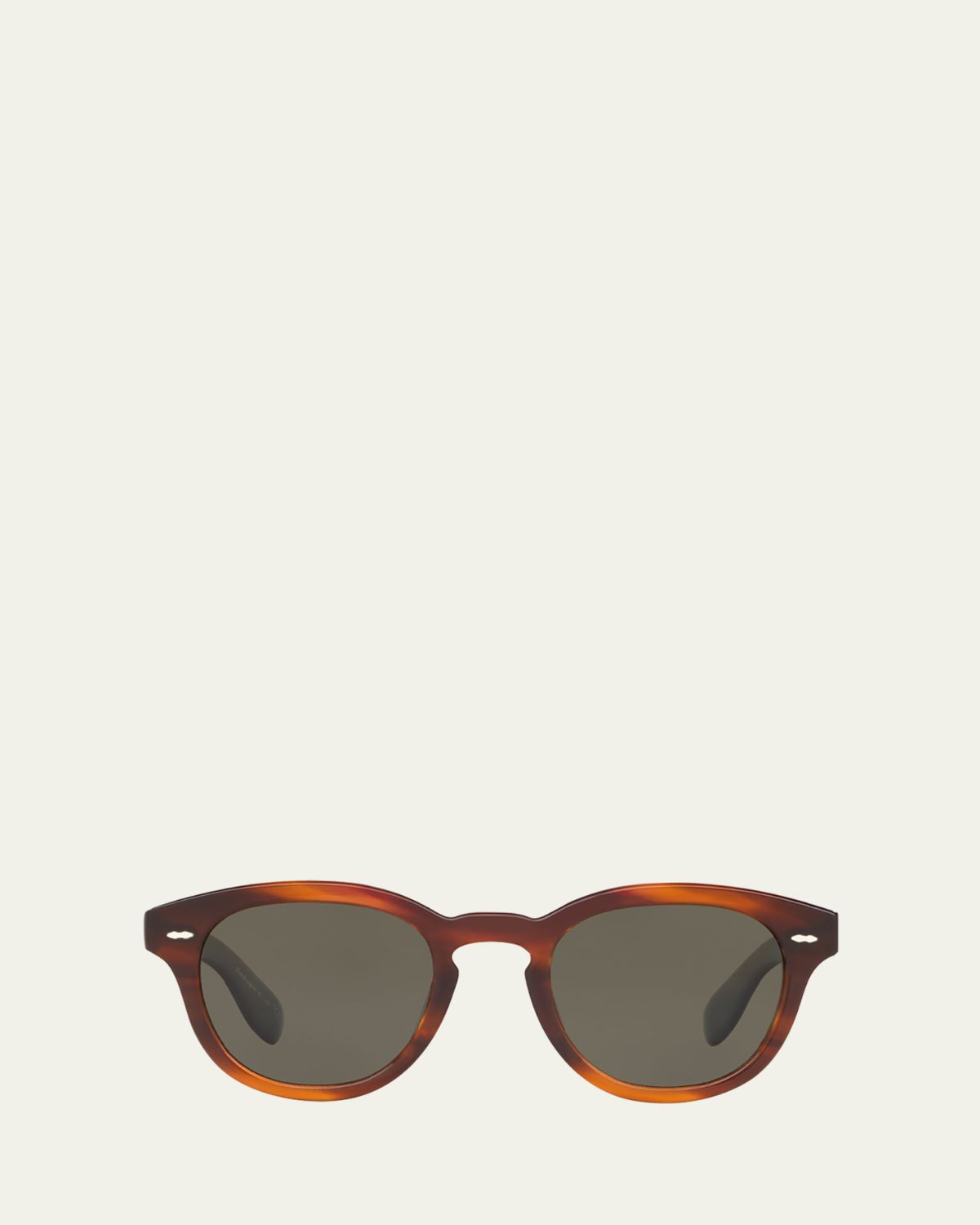 Oliver Peoples Cary Grant Oval Polarized Acetate Sunglasses