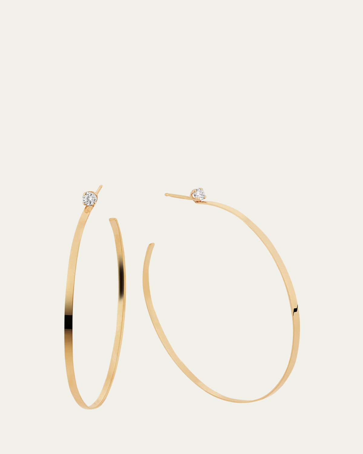 Lana Sunrise 14k Gold & Diamond Hoop Earrings | Thumbnail 5