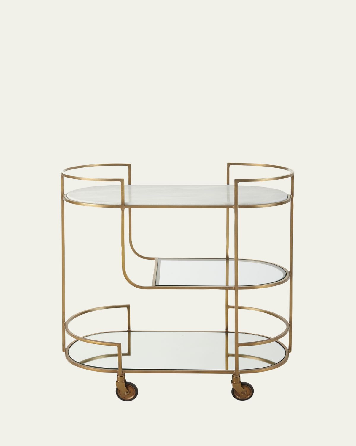 Arteriors Trainor Bar Cart | Thumbnail 3 Arteriors Trainor Bar Cart | Thumbnail 3