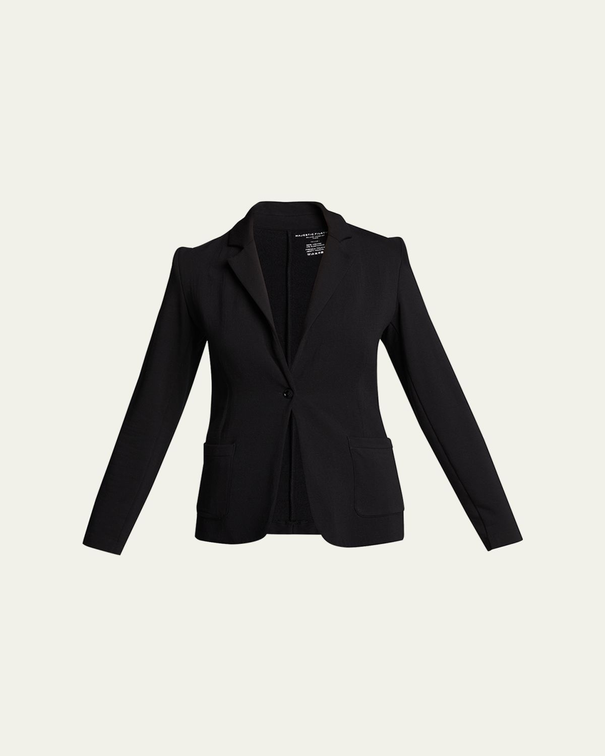 Majestic Filatures French Terry One-Button Blazer