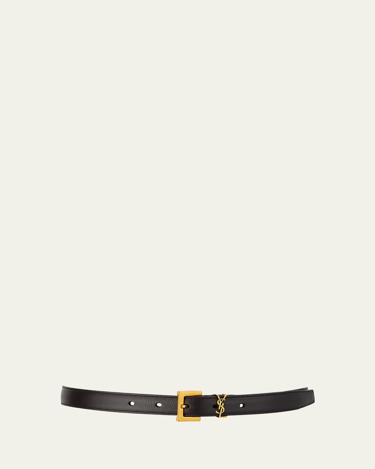 Saint Laurent YSL Monogram Leather Belt | Thumbnail 3