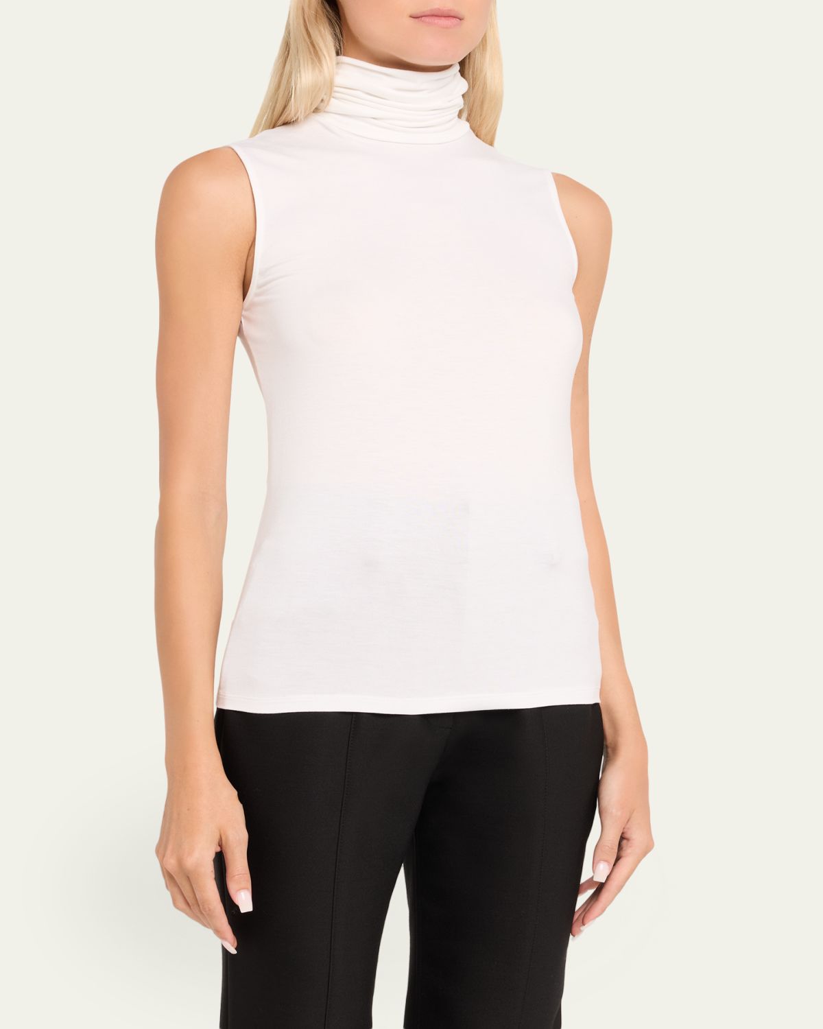 Majestic Filatures Soft Touch Viscose Sleeveless Turtleneck Top | Thumbnail 4 Majestic Filatures Soft Touch Viscose Sleeveless Turtleneck Top | Thumbnail 4