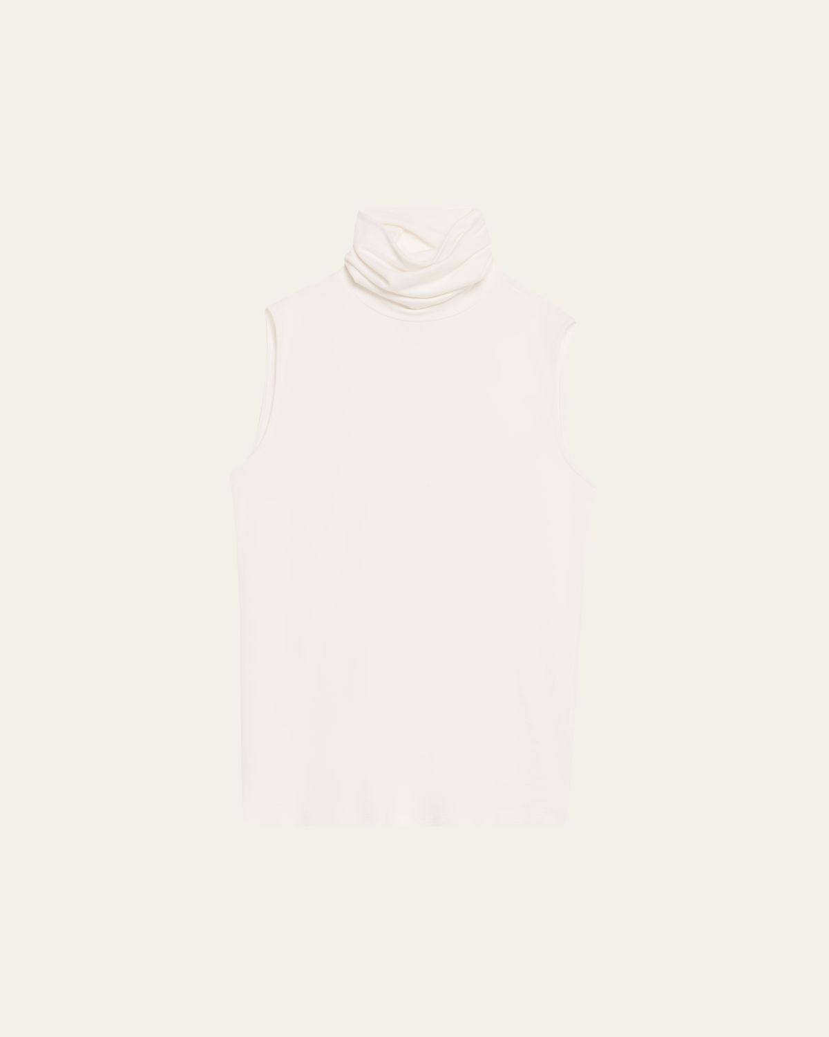 Majestic Filatures Soft Touch Viscose Sleeveless Turtleneck Top
