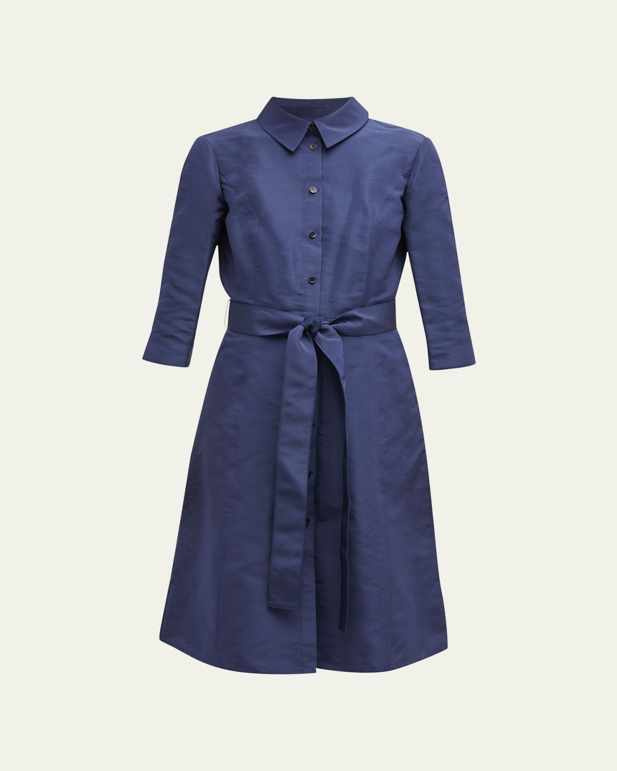 Carolina Herrera Faille 3/4-Sleeve Shirtdress | Thumbnail 6 Carolina Herrera Faille 3/4-Sleeve Shirtdress | Thumbnail 6