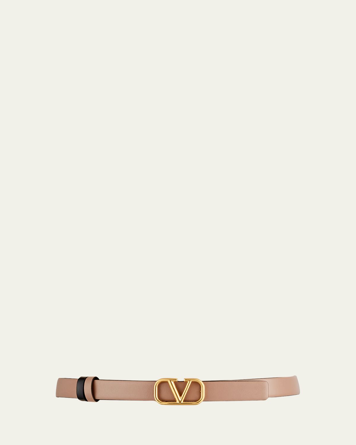 Valentino Garavani VLogo Leather Belt, 20mm | Thumbnail 3
