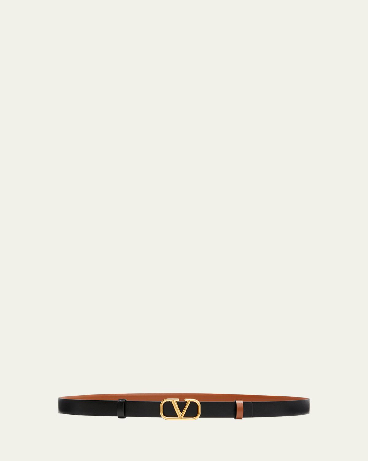 Valentino Garavani VLogo Leather Belt, 20mm | Thumbnail 4