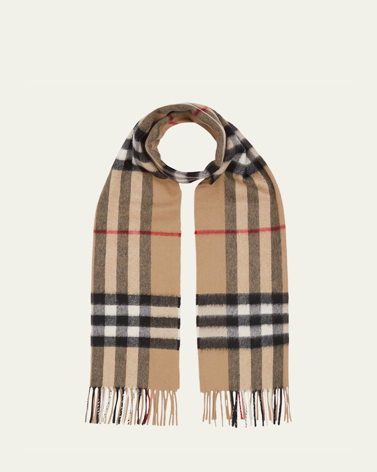 Burberry Men 's Giant Check Cashmere Scarf