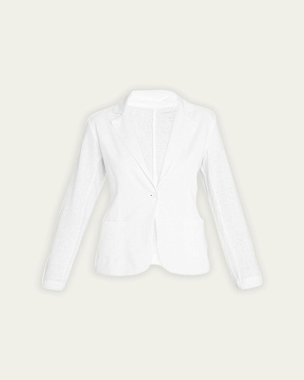 Majestic Filatures Stretch Linen One-Button Blazer