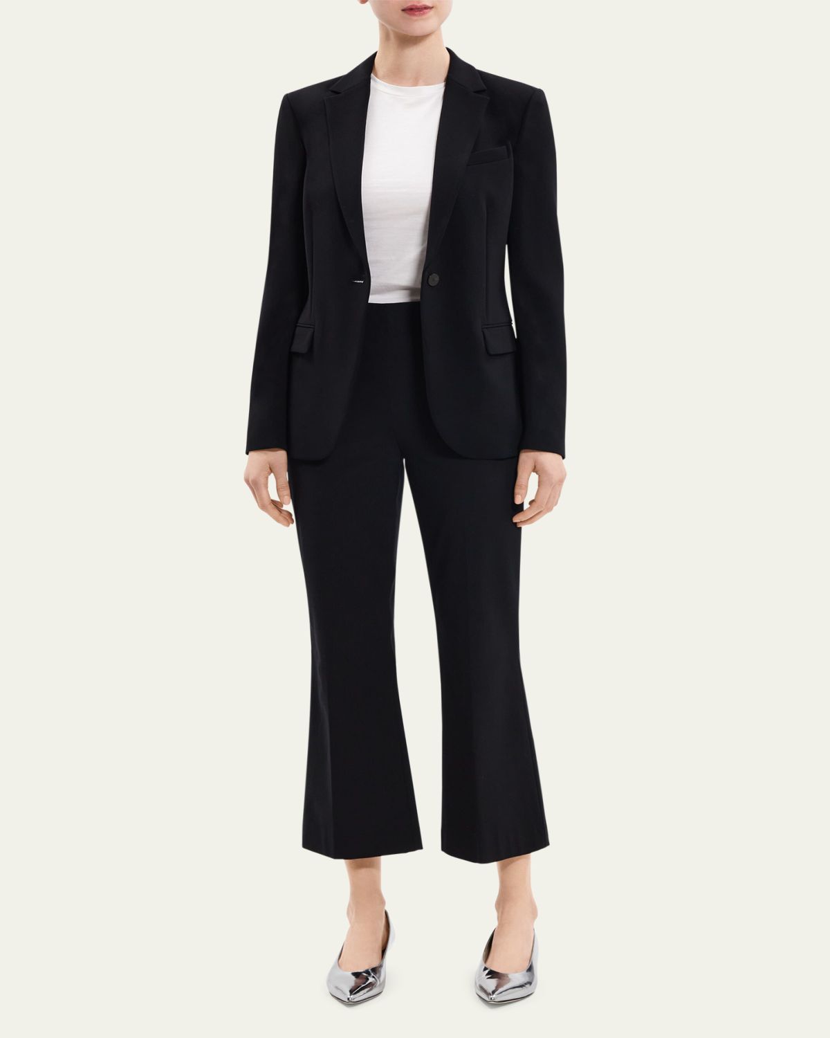 Theory Admiral Crepe One-Button Staple Blazer | Thumbnail 2