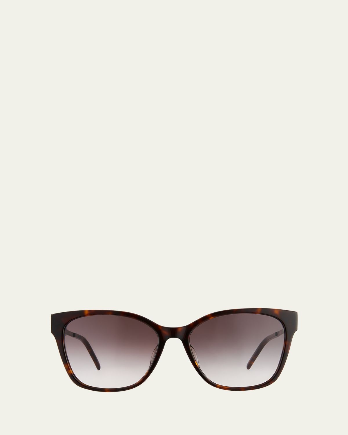 Saint Laurent Square Acetate & Metal Sunglasses