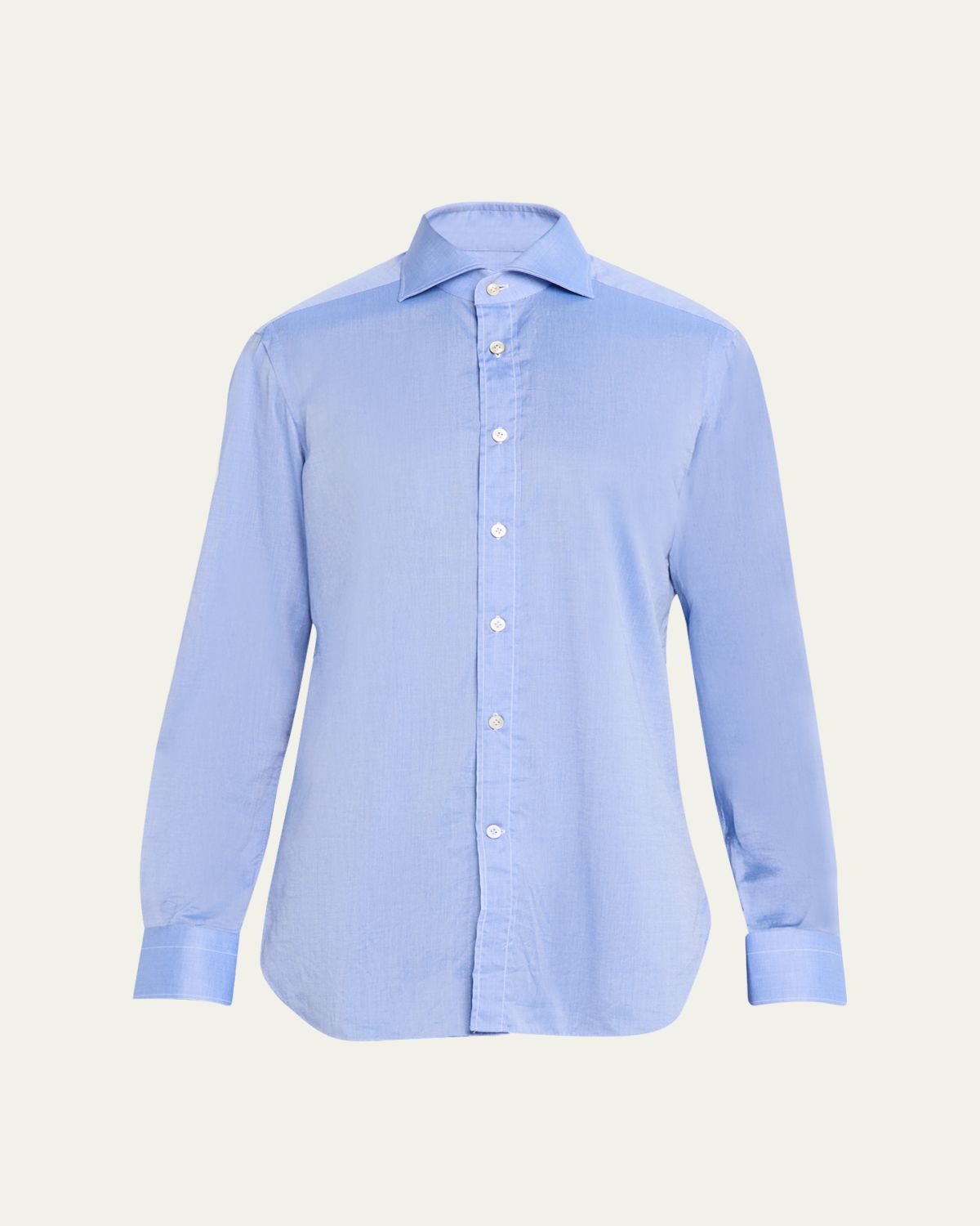 Kiton Men's Blue Basic Shirt