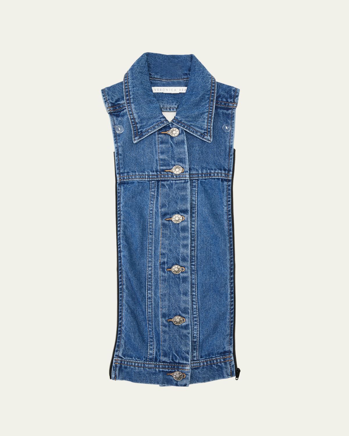 Veronica Beard Slate Denim Dickey