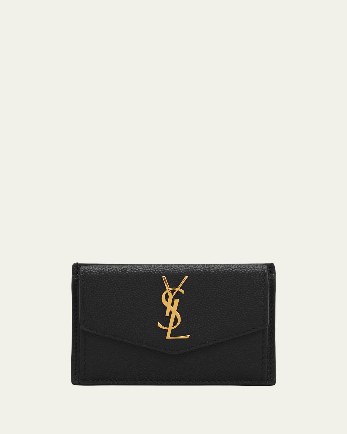 Saint Laurent YSL Monogram Flap Card Case in Grained Leather | Thumbnail 5 Saint Laurent YSL Monogram Flap Card Case in Grained Leather | Thumbnail 5