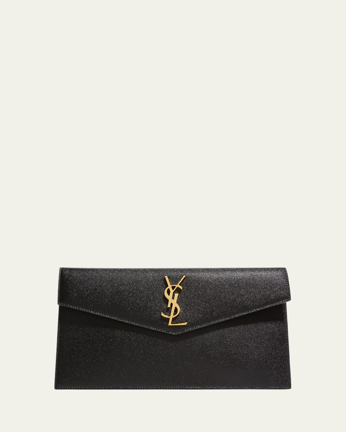 Saint Laurent Uptown YSL Pouch in Grained Leather | Thumbnail 10