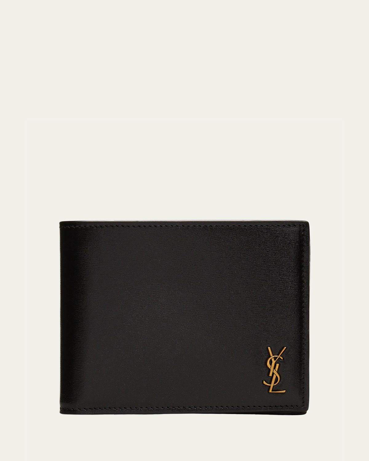 Saint Laurent Men's YSL East-West Logo Bi-Fold Wallet | Thumbnail 4 Saint Laurent Men's YSL East-West Logo Bi-Fold Wallet | Thumbnail 4
