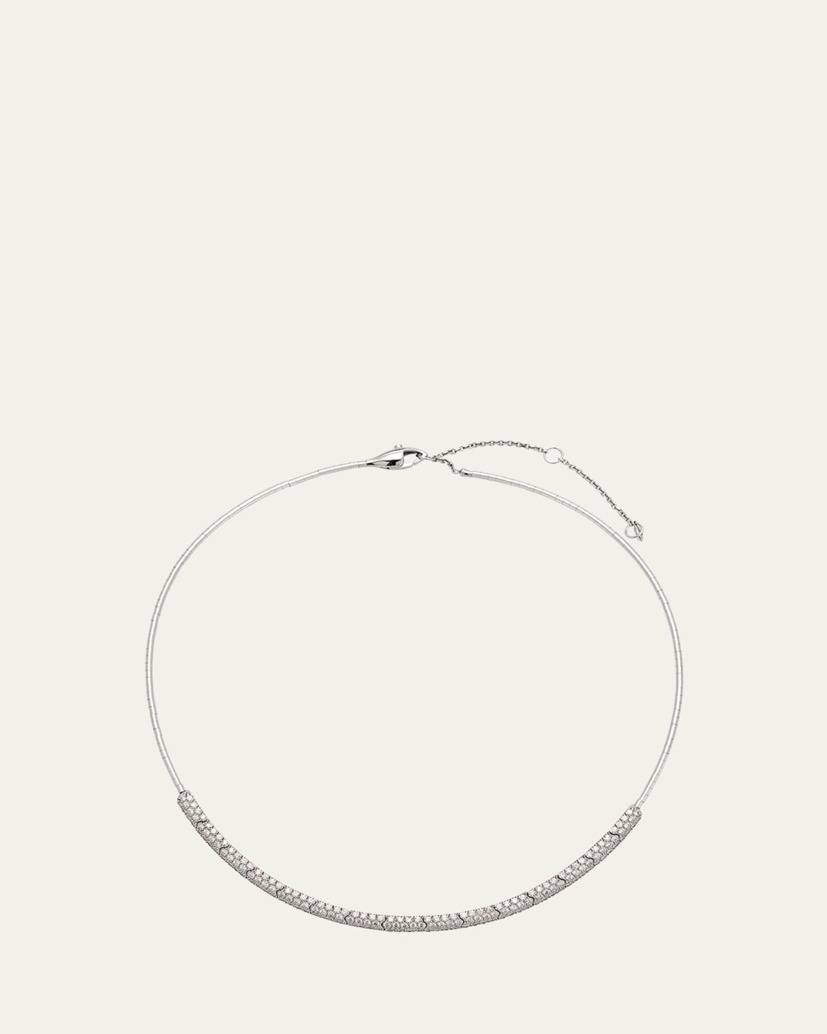 Mattia Cielo White Gold Partial Diamond Collar 2.2TCW