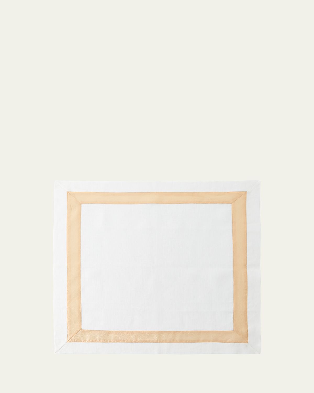 Nomi K Gold Shimmer White New Border Napkin