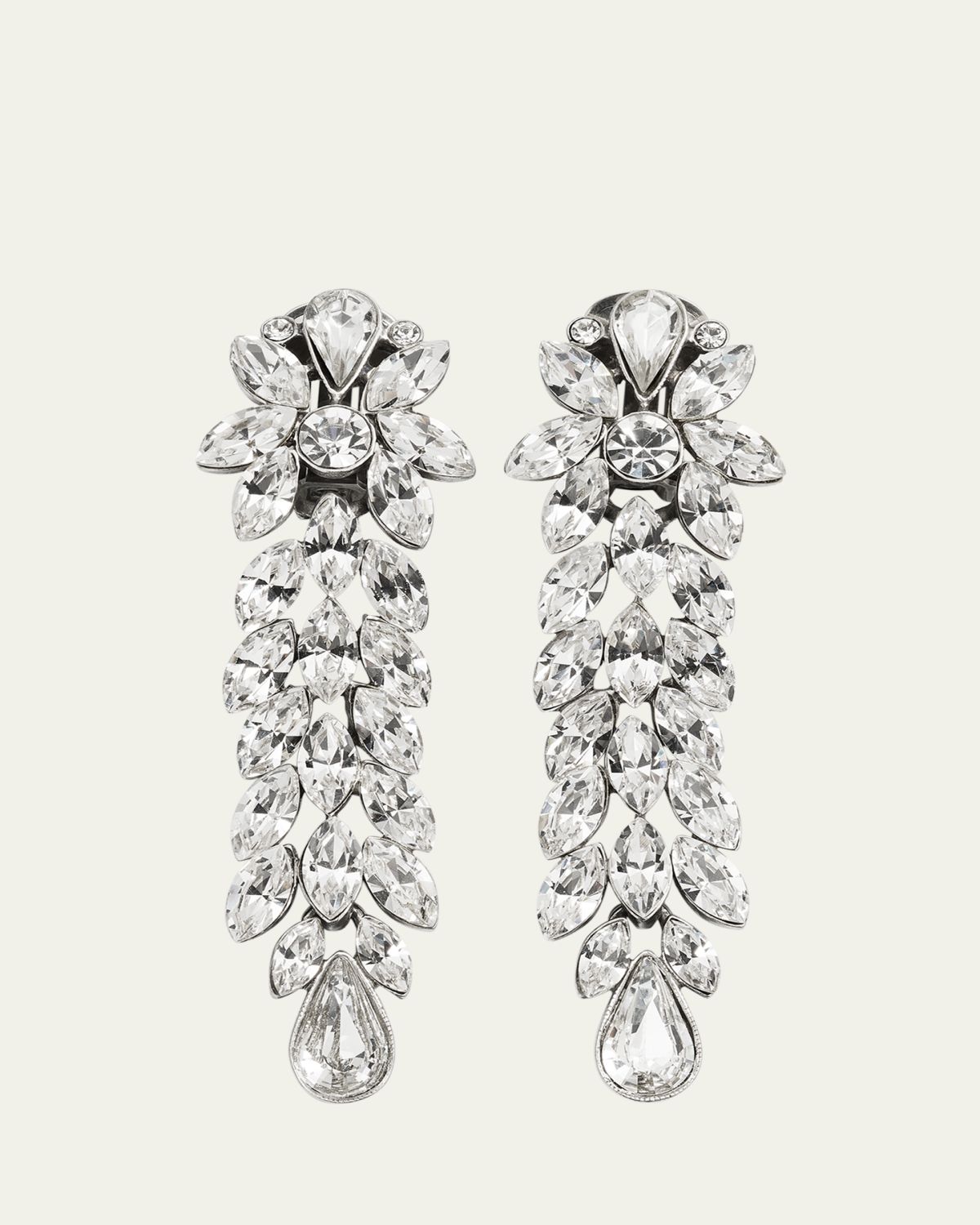 Ben-Amun Large Crystal Drop Earrings | Thumbnail 6