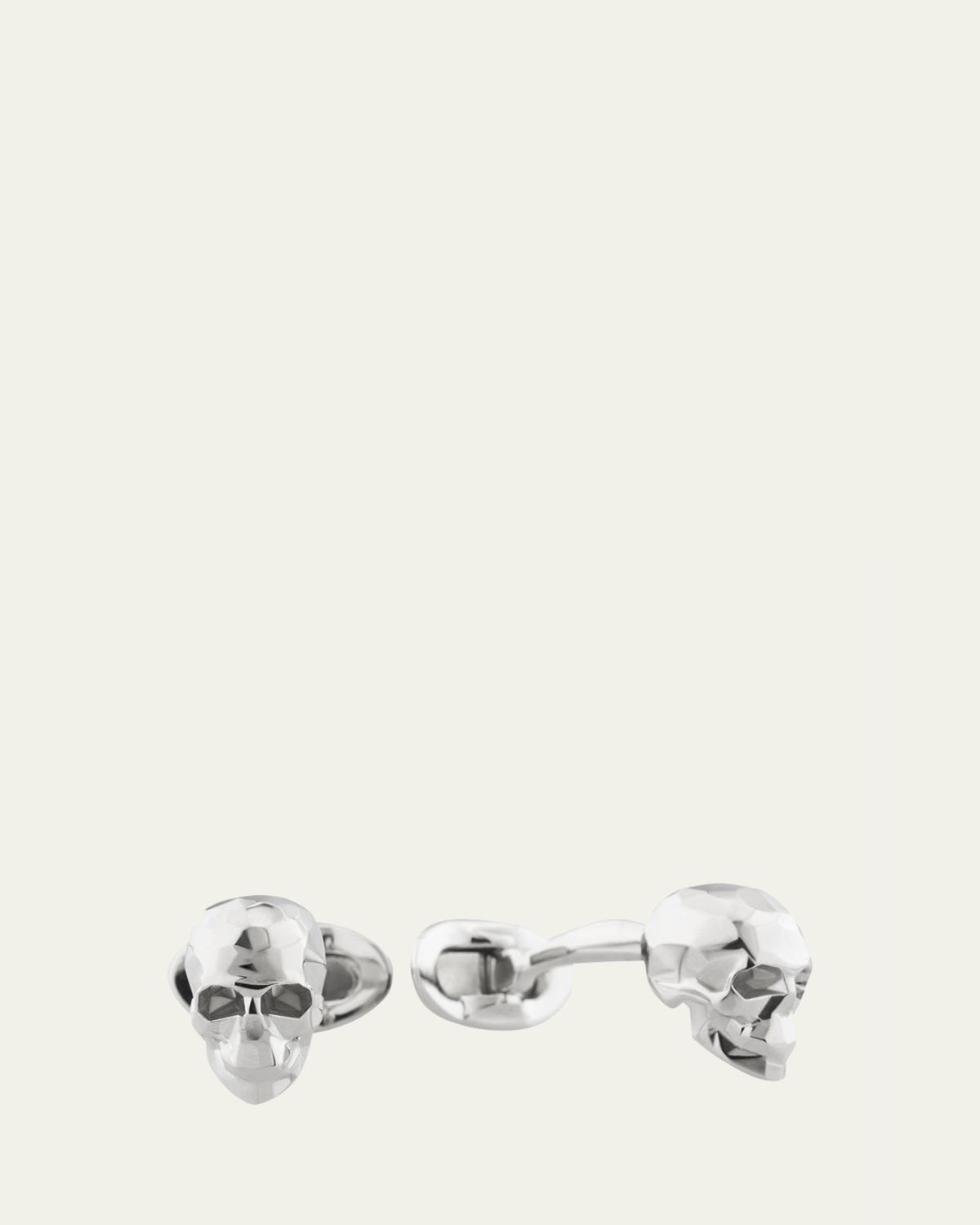 Fils Unique Poor Yorick Faceted Skull Cufflinks