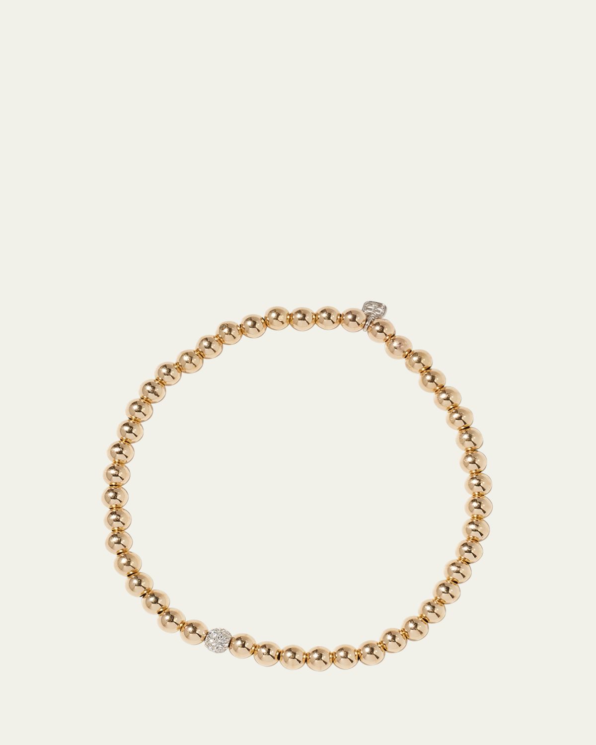 Sydney Evan 14k White Gold Diamond Bead Ball Bracelet | Thumbnail 5 Sydney Evan 14k White Gold Diamond Bead Ball Bracelet | Thumbnail 5