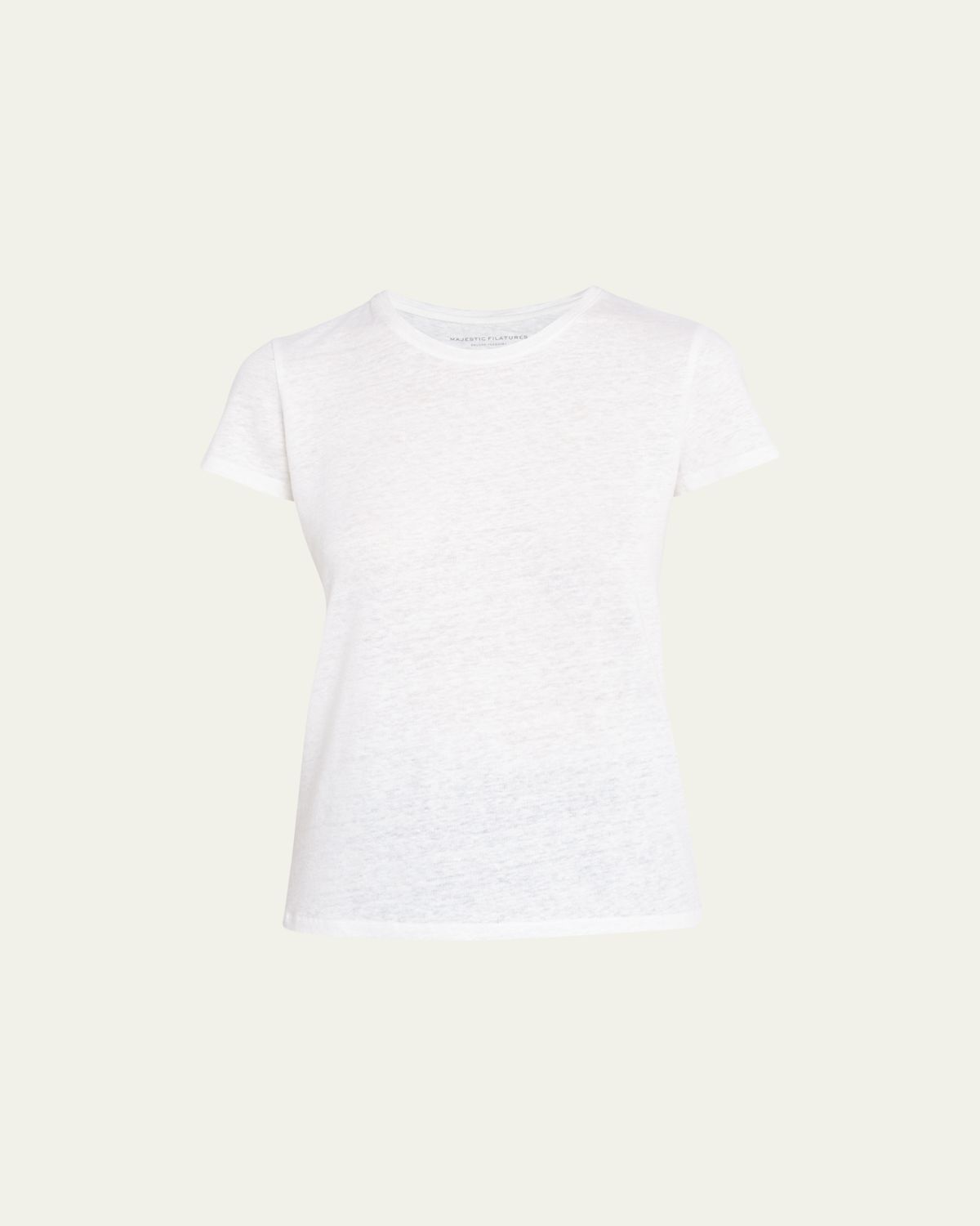 Majestic Filatures Stretch Linen Crewneck Tee