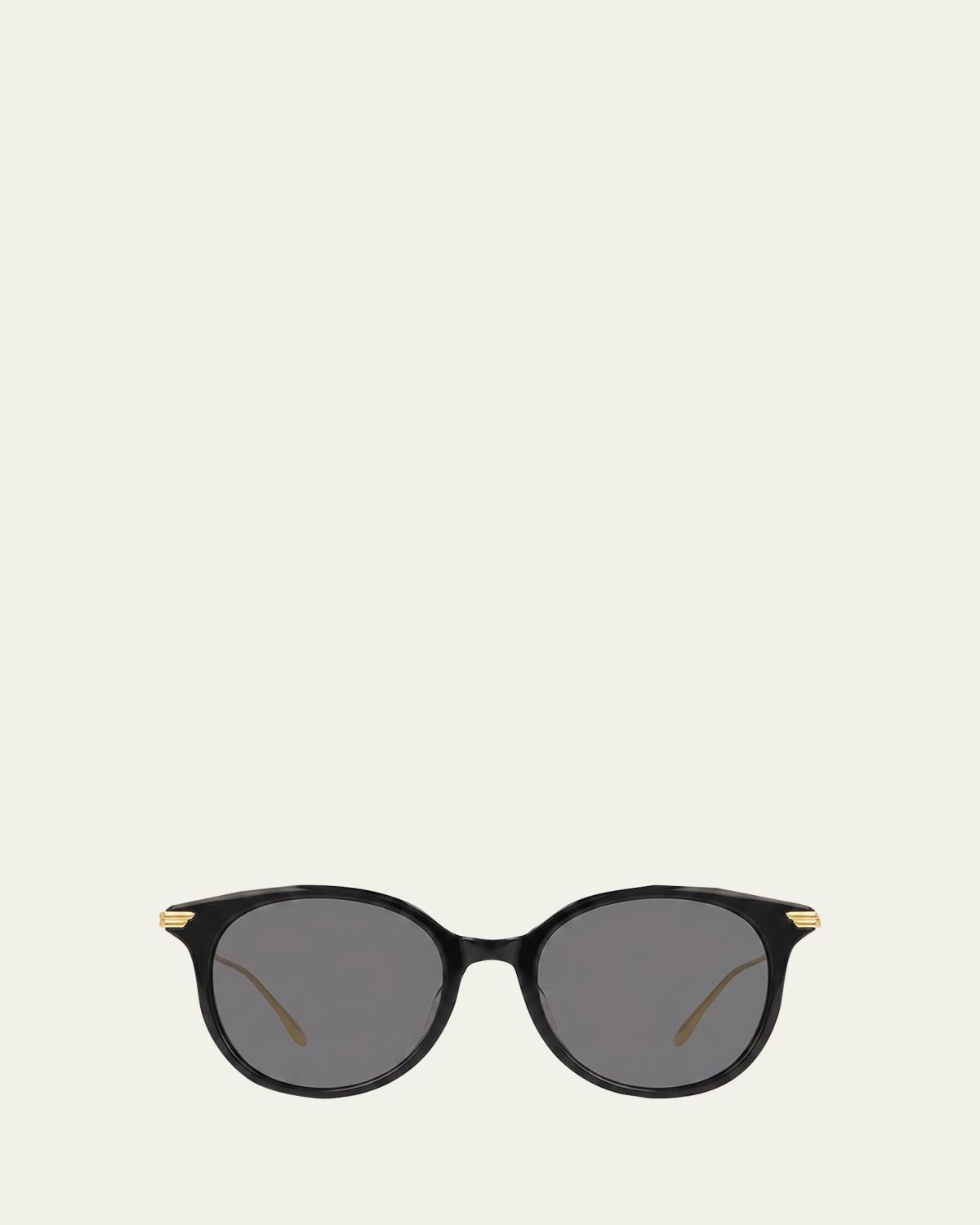 Bottega Veneta Round Acetate/Metal Sunglasses | Thumbnail 3