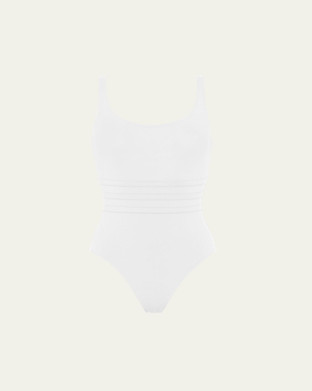 Eres Asia Scoop-Neck One-Piece Swimsuit with Waistband Detail