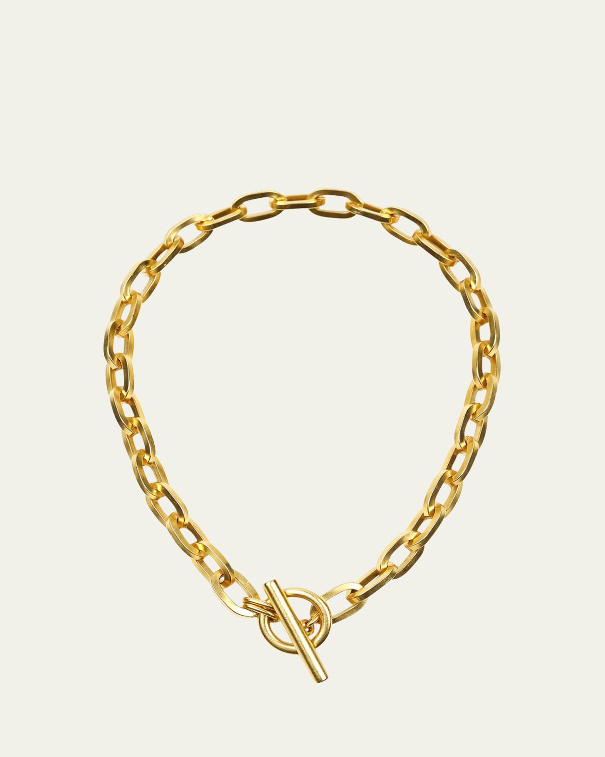 Ben-Amun 24k Gold Electroplate Oval Link Chain Necklace | Thumbnail 5