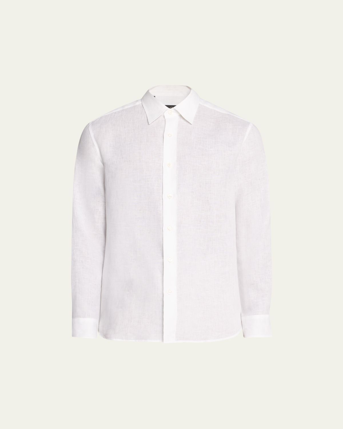 Brioni Men's Solid Linen Sport Shirt