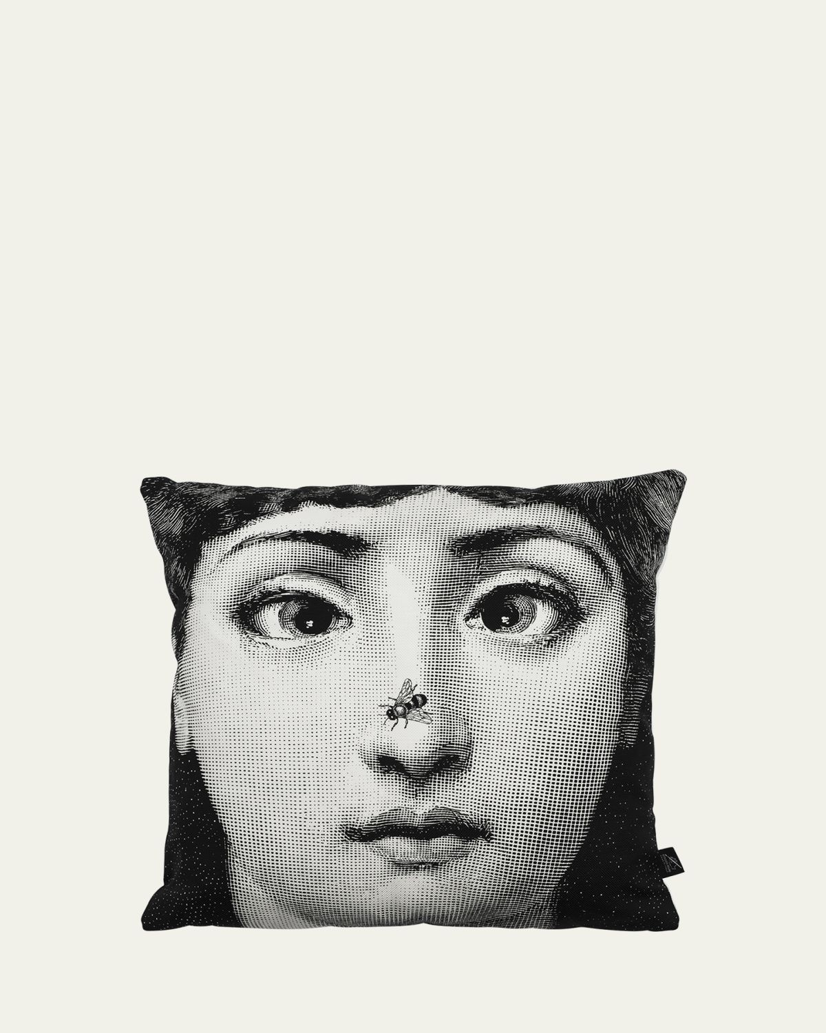 Fornasetti Cushion Ape bug on nose