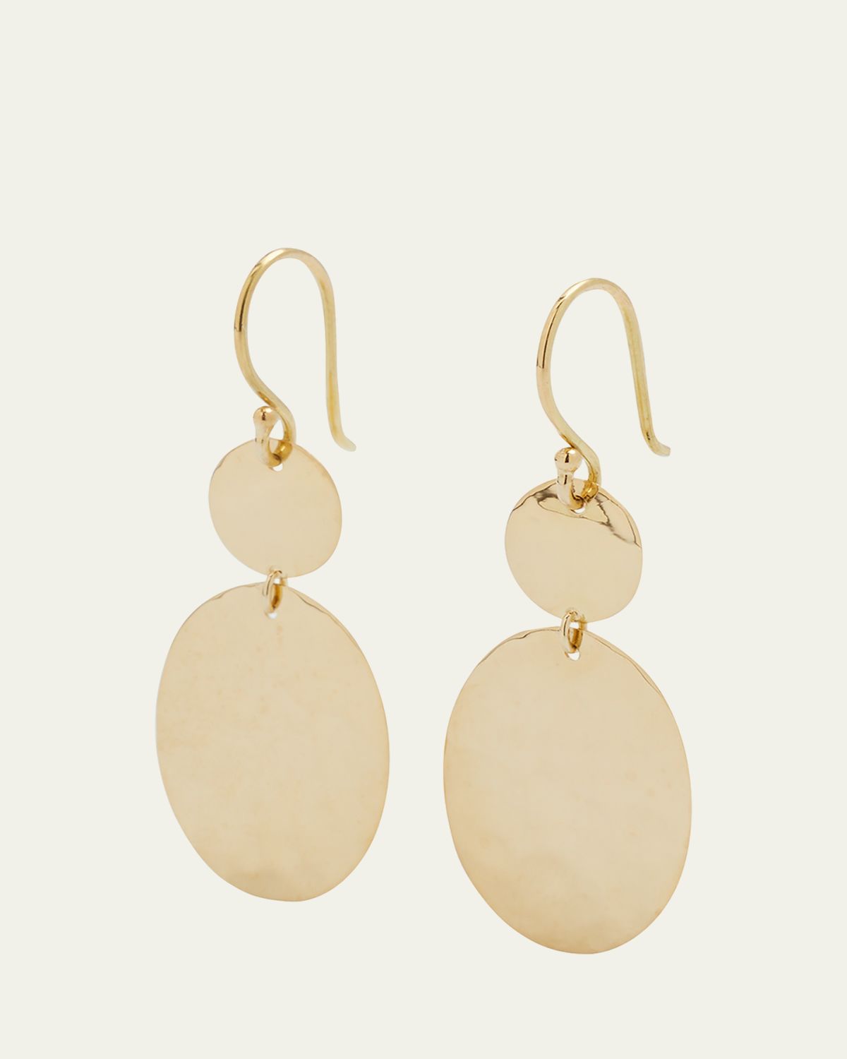 Ippolita Crinkle Hammered Crazy 8 Earrings in 18K Gold