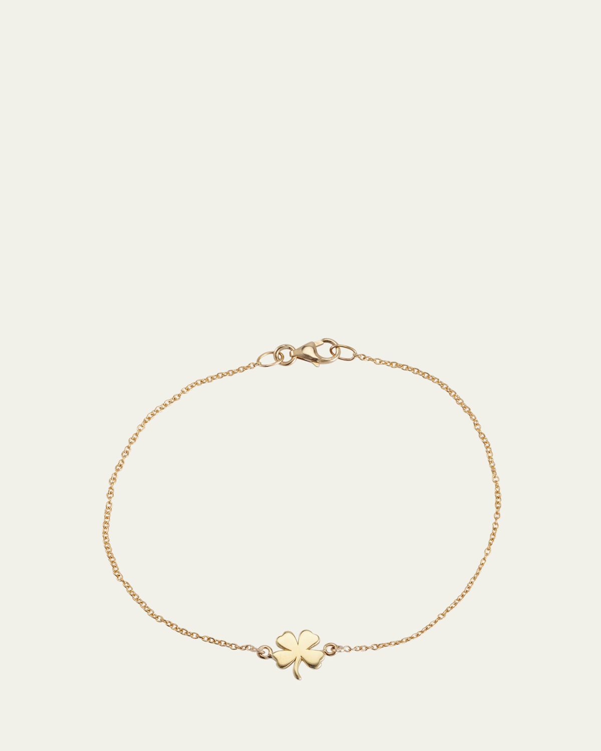 Jennifer Meyer 18k Yellow Gold Mini Clover Chain Bracelet | Thumbnail 5