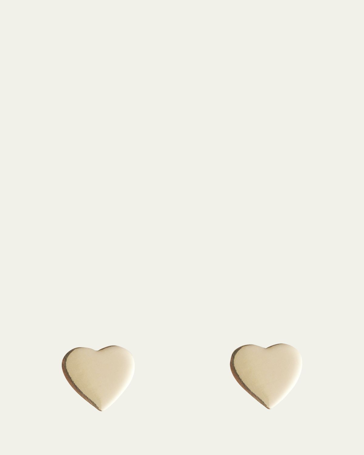 Jennifer Meyer 18k Plain Heart Stud Earrings