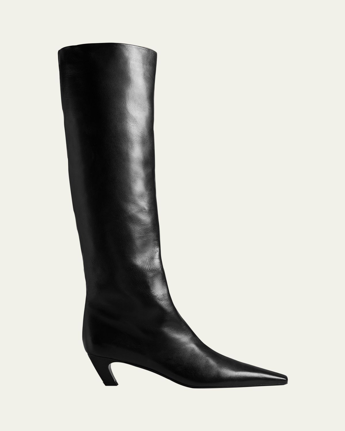 Khaite Davis Slouchy Leather Knee Boots