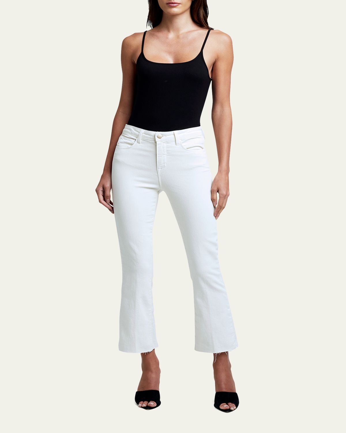 L'Agence Kendra High-Rise Crop Flare Jeans | Thumbnail 2 L'Agence Kendra High-Rise Crop Flare Jeans | Thumbnail 2