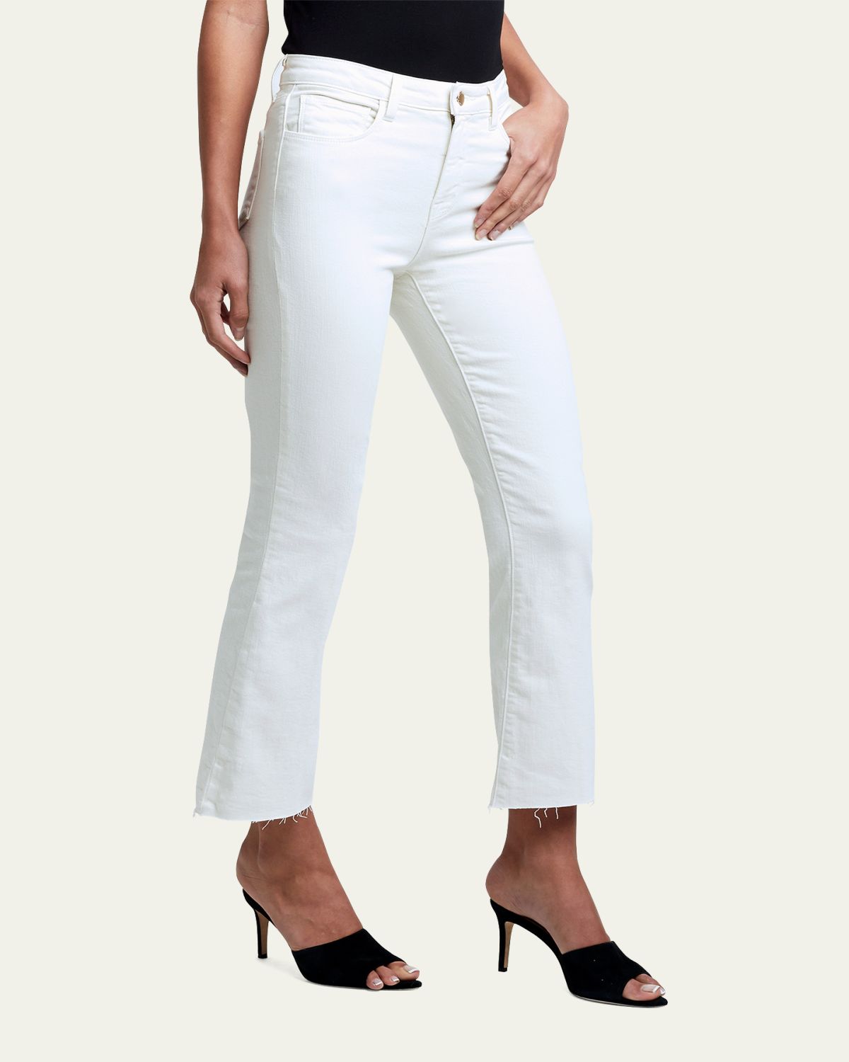 L'Agence Kendra High-Rise Crop Flare Jeans | Thumbnail 4 L'Agence Kendra High-Rise Crop Flare Jeans | Thumbnail 4