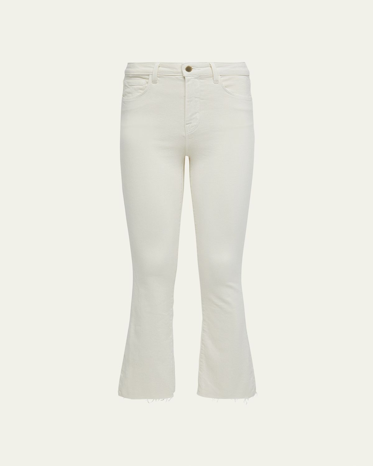L'Agence Kendra High-Rise Crop Flare Jeans - Women's Clothing