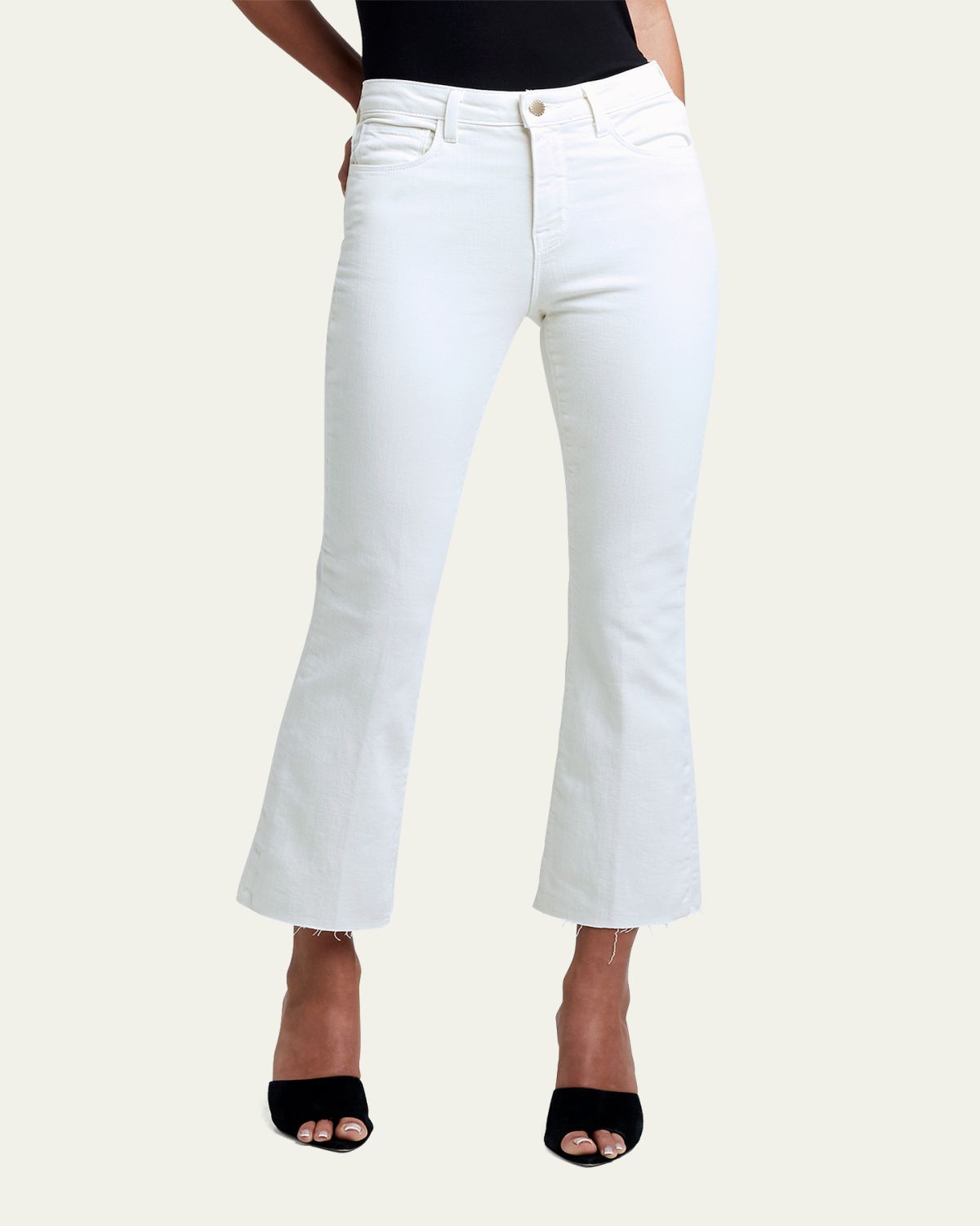 L'Agence Kendra High-Rise Crop Flare Jeans | Thumbnail 5 L'Agence Kendra High-Rise Crop Flare Jeans | Thumbnail 5