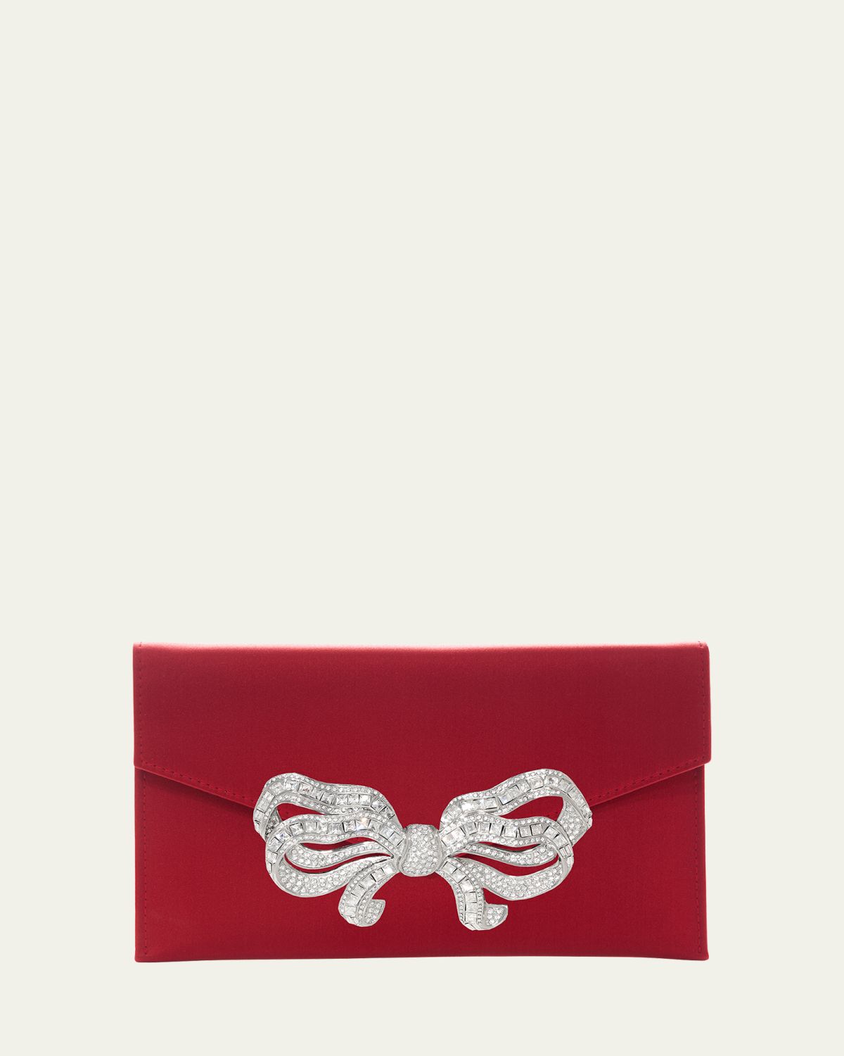 Judith Leiber Couture Crystal Bow Satin Envelope Clutch Bag | Thumbnail 5 Judith Leiber Couture Crystal Bow Satin Envelope Clutch Bag | Thumbnail 5