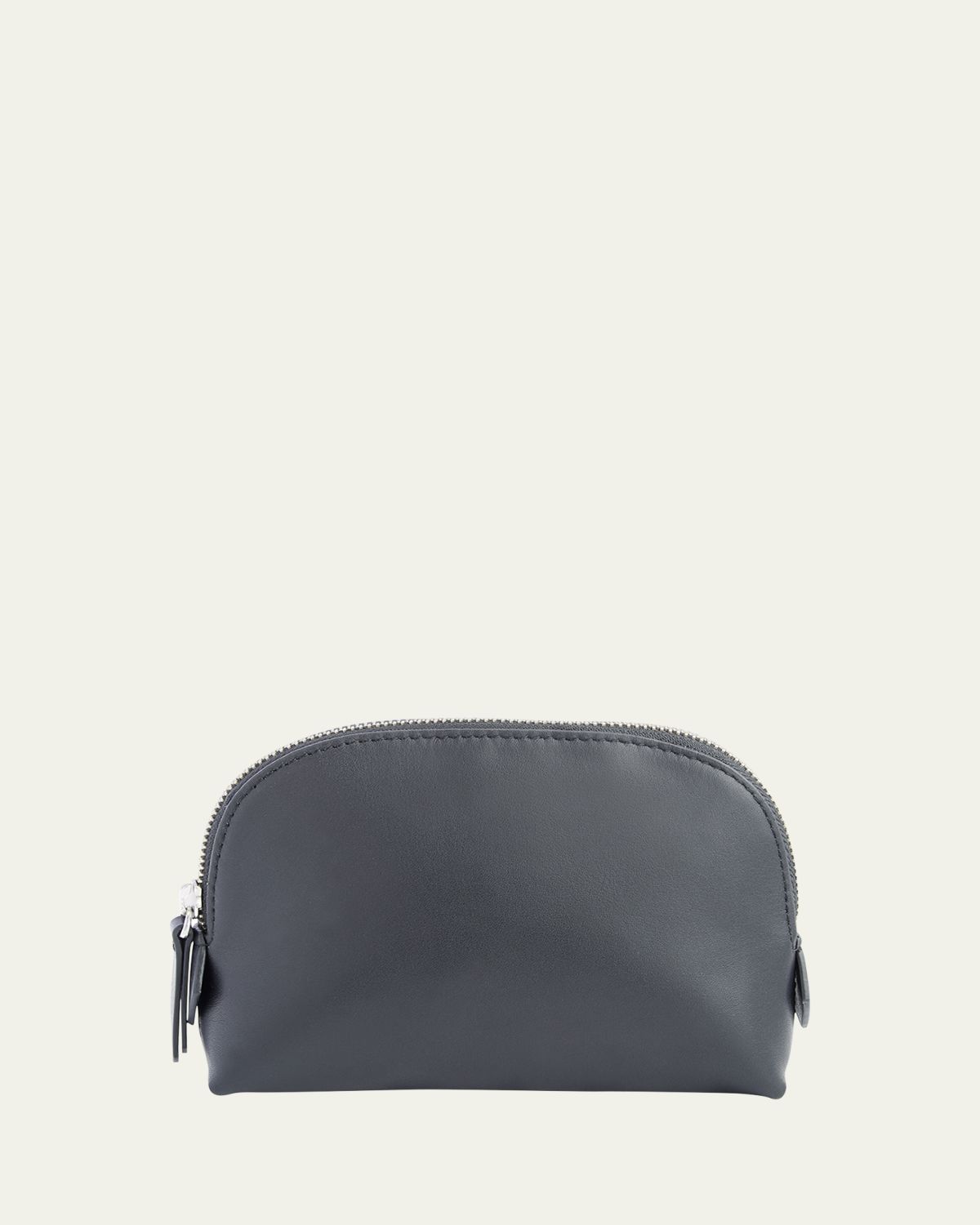 ROYCE New York Monogrammed Compact Leather Cosmetic Bag
