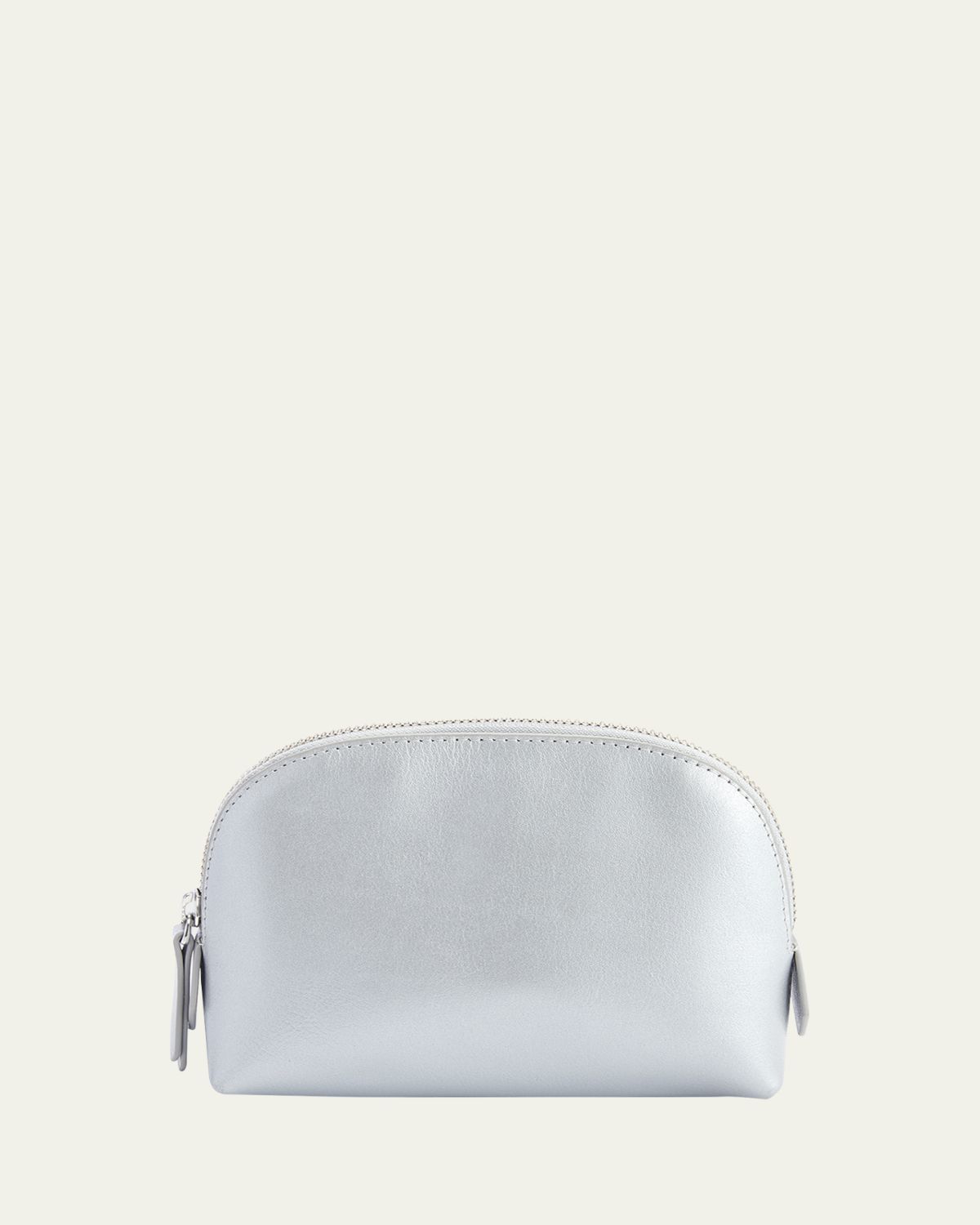 ROYCE New York Monogrammed Compact Leather Cosmetic Bag