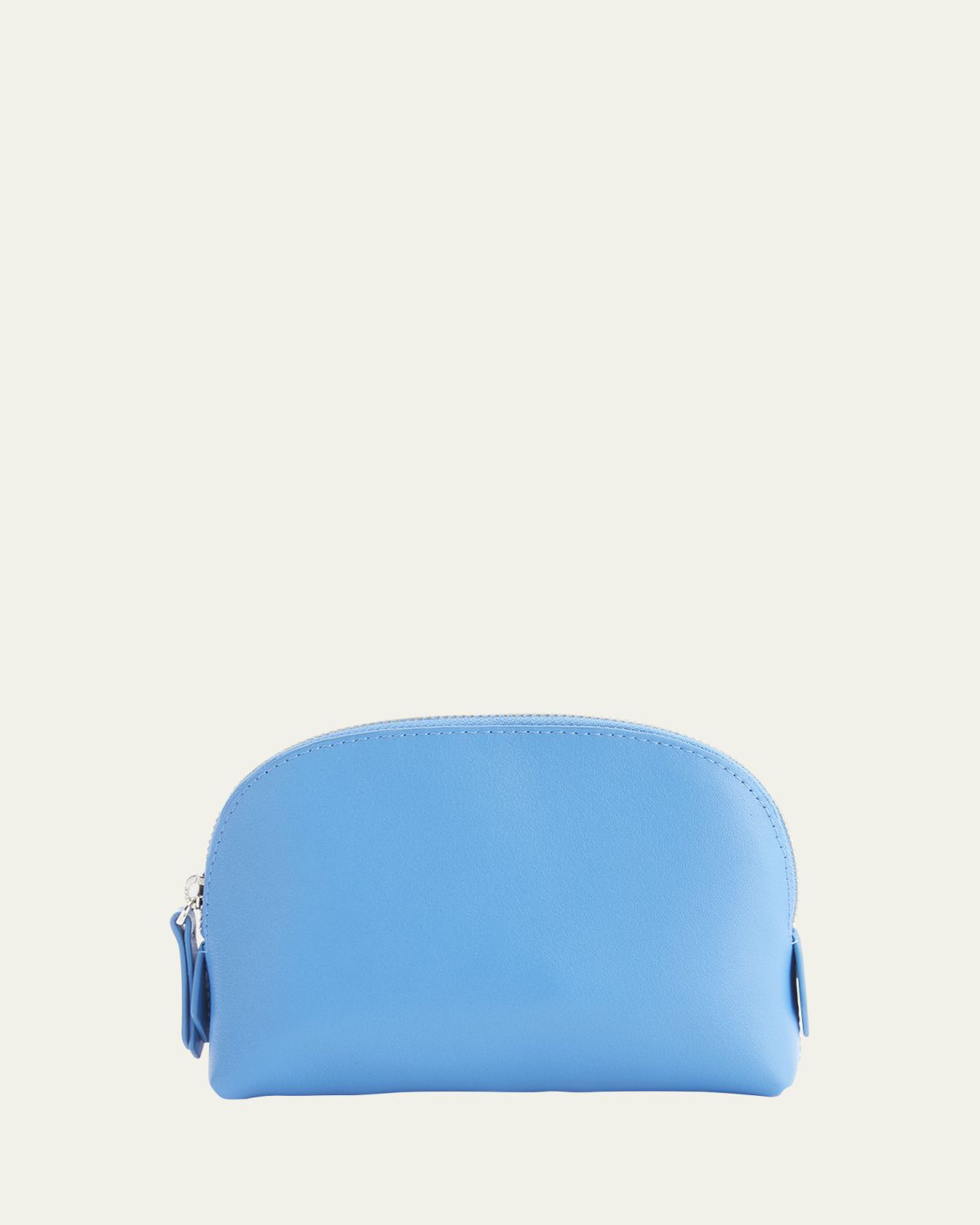 ROYCE New York Monogrammed Compact Leather Cosmetic Bag