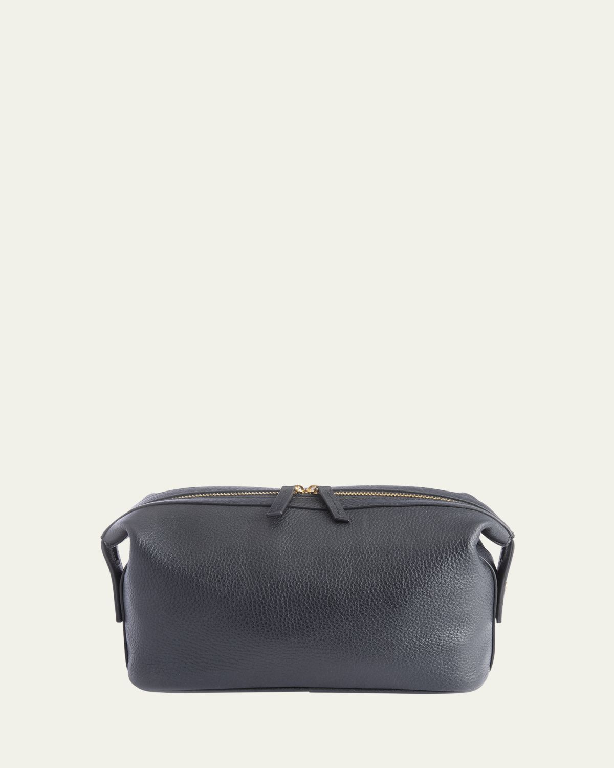 ROYCE New York Monogrammed Large Leather Toiletry Bag