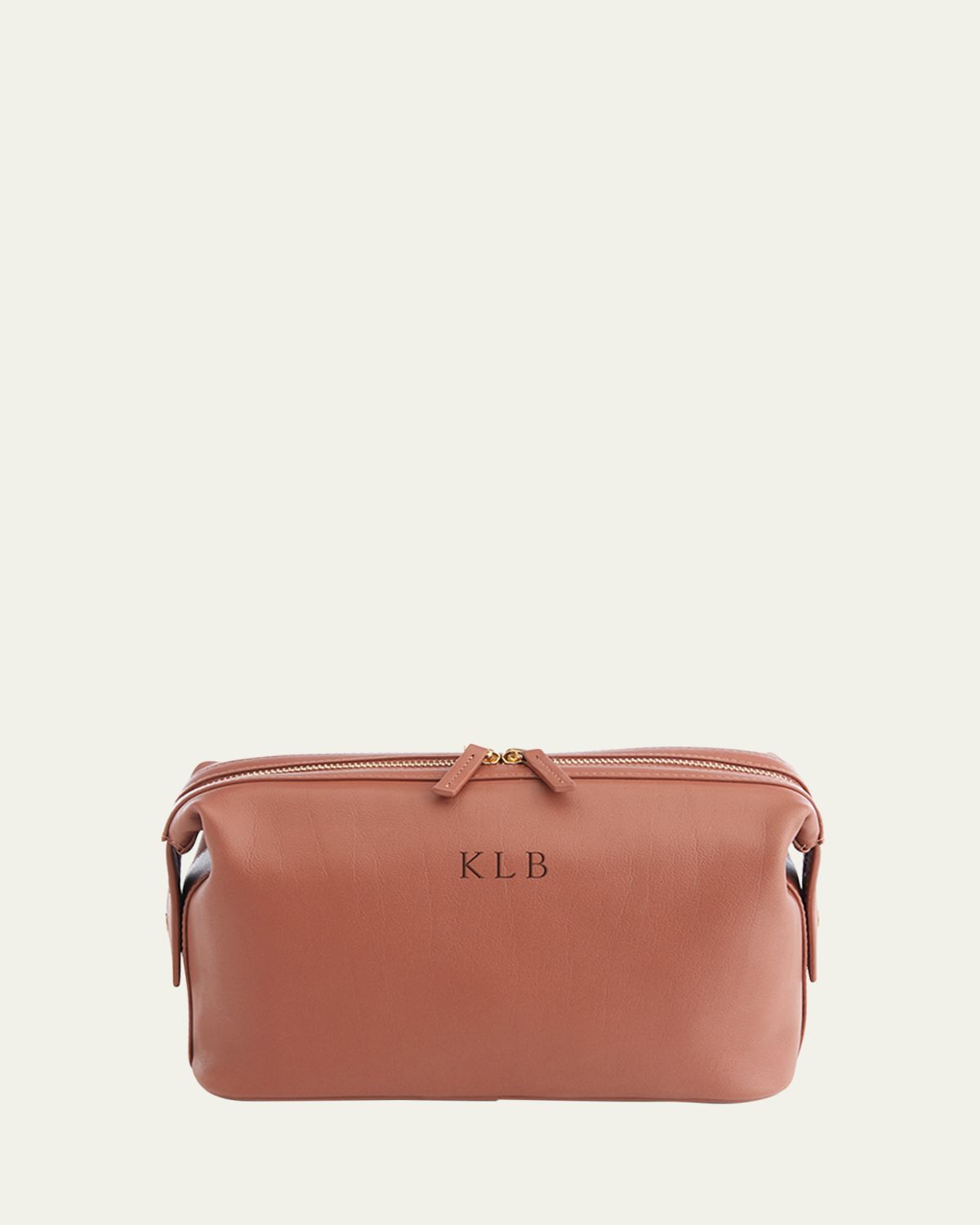 ROYCE New York Monogrammed Large Leather Toiletry Bag, Personalized | Thumbnail 3 ROYCE New York Monogrammed Large Leather Toiletry Bag, Personalized | Thumbnail 3