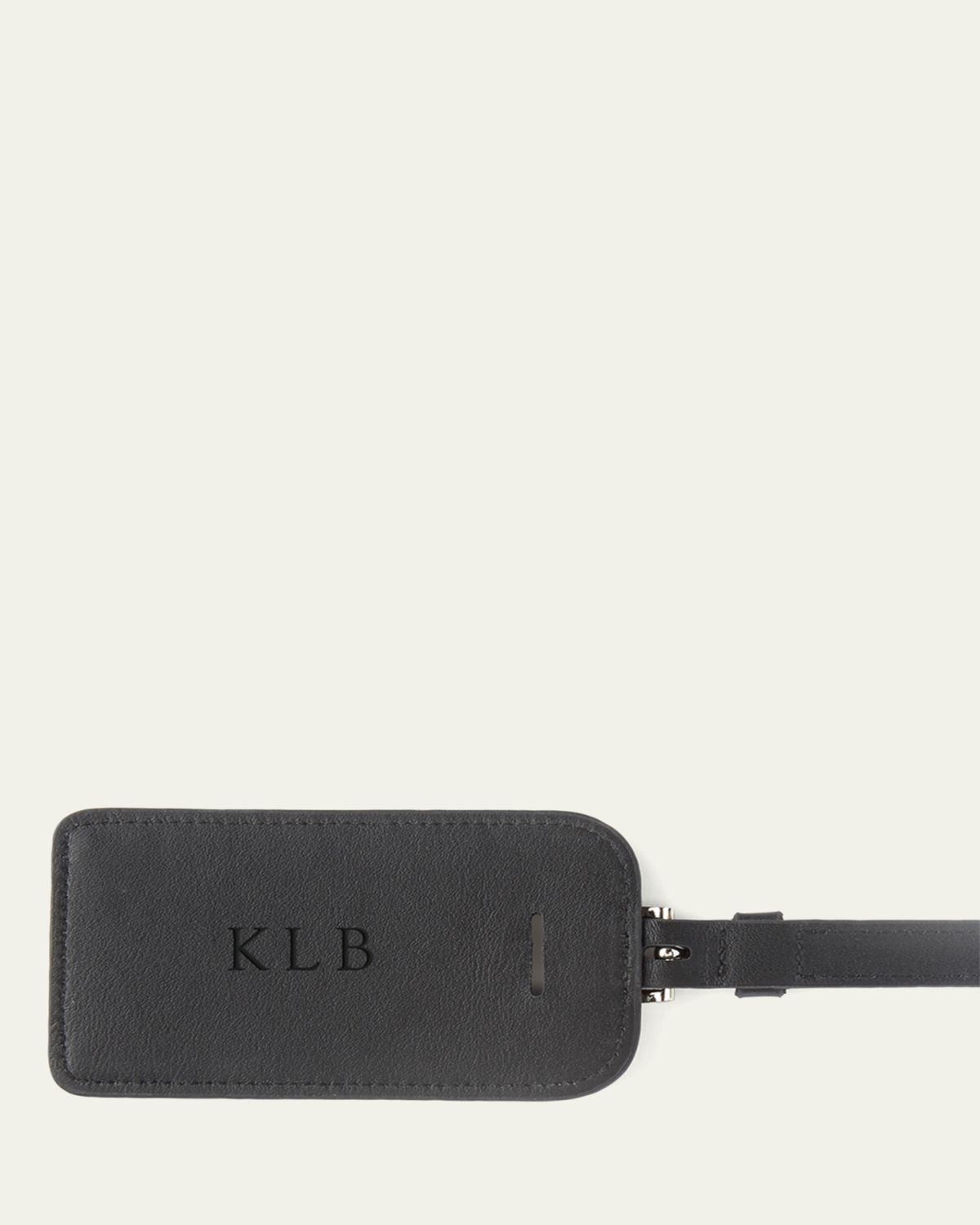 ROYCE New York Monogrammed Leather Luggage Tag, Personalized | Thumbnail 3 ROYCE New York Monogrammed Leather Luggage Tag, Personalized | Thumbnail 3